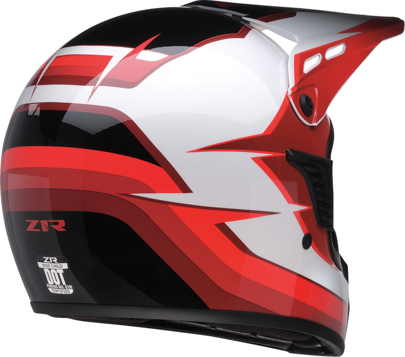 Z1R Child Dirt Maxx Helmet - Vortex - Red/White - S/M 0111-1741
