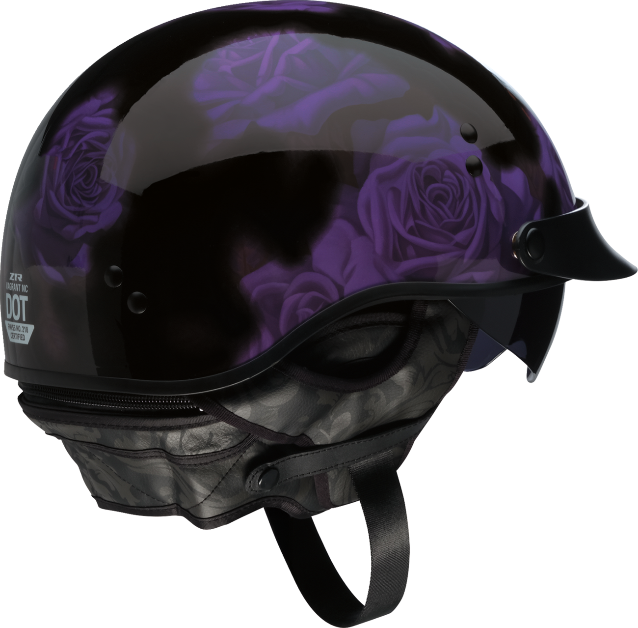 Z1R Vagrant NC Helmet - Rose - Black/Purple - Small 0103-1445