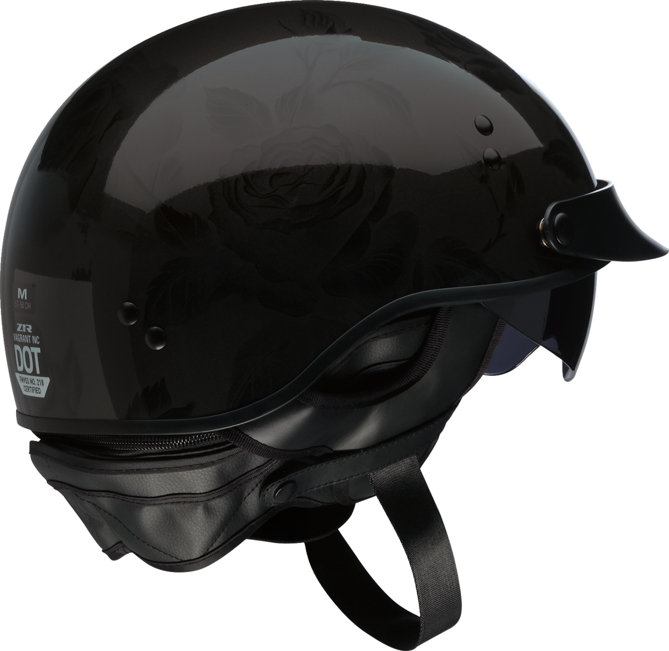 Z1R Vagrant NC Helmet - Rose - Black - Large 0103-1453