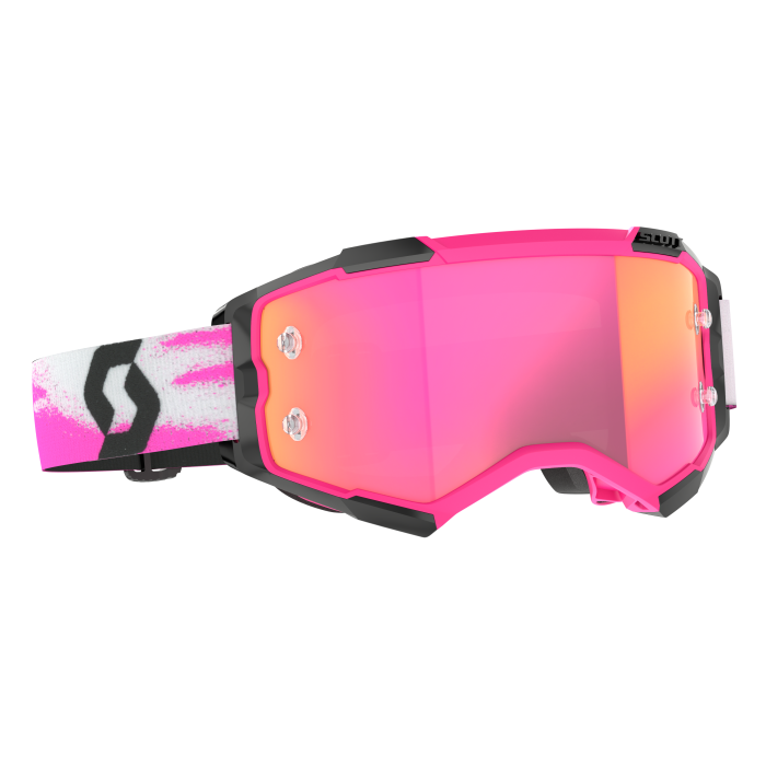 GOGGLE FURY PINK/BLACK - PINK CHROME WORKS