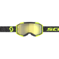 GOGGLE FURY ZEBRA BLACK/NEON YELLOW - YELLOW CHROME WORKS