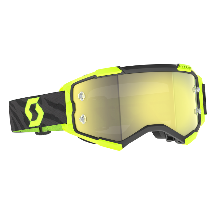GOGGLE FURY ZEBRA BLACK/NEON YELLOW - YELLOW CHROME WORKS