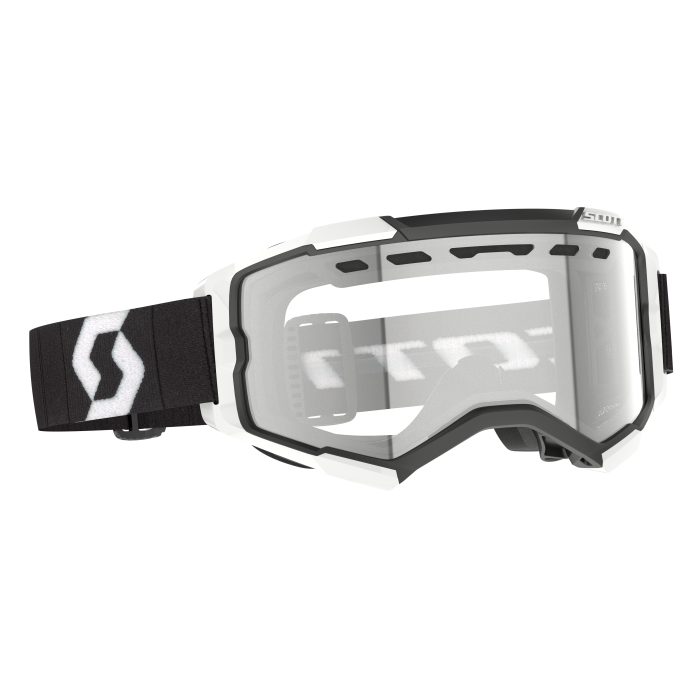 GOGGLE FURY ENDURO BLACK/WHITE - CLEAR WORKS