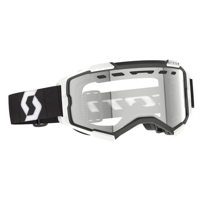 GOGGLE FURY ENDURO BLACK/WHITE - CLEAR WORKS