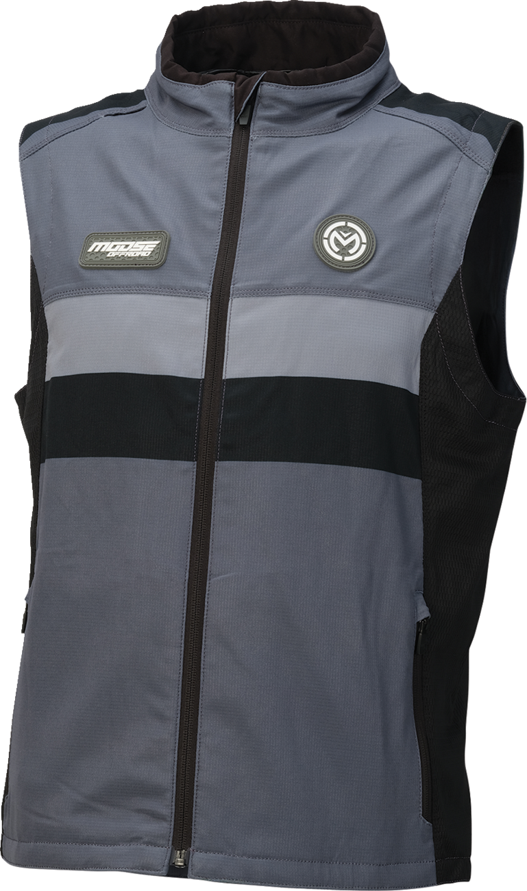 MOOSE OFFROAD Moto Vest - Gray/Black - 3XL 2830-0766