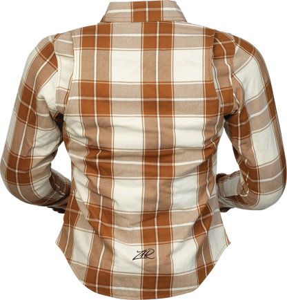 Z1R Women's Ashwood Flannel - Brown - XL 2822-1870