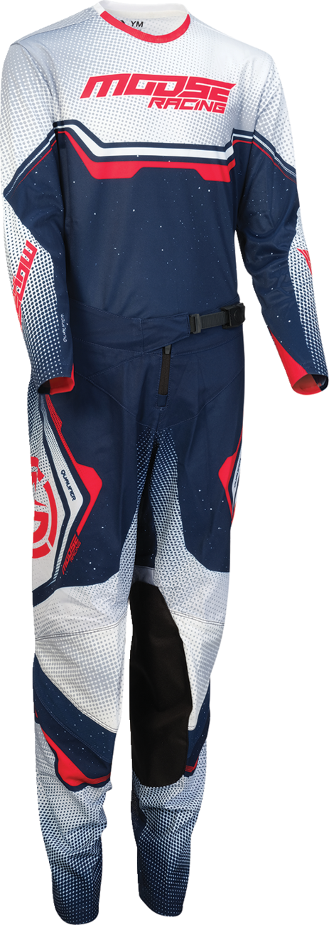 MOOSE OFFROAD Youth Qualifier® Pants - Red/White/Blue - US 18 2903-2651