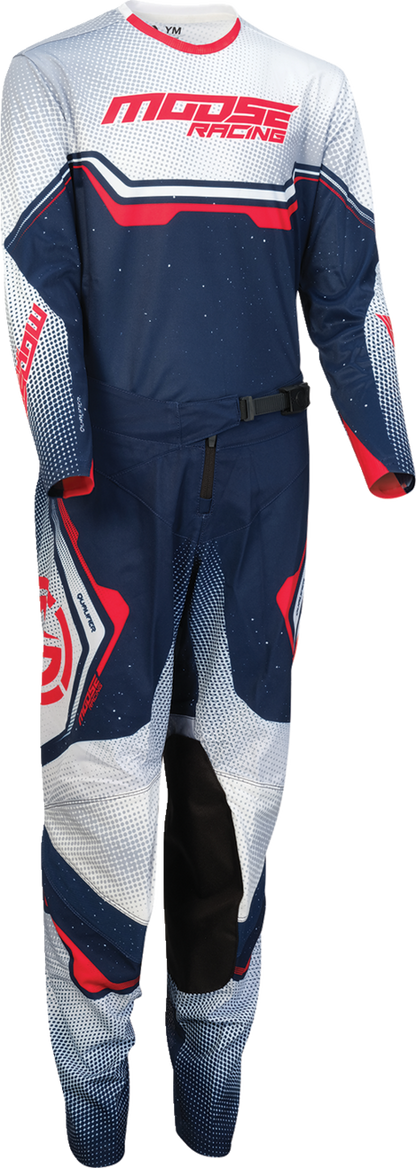 MOOSE OFFROAD Youth Qualifier® Pants - Red/White/Blue - US 18 2903-2651