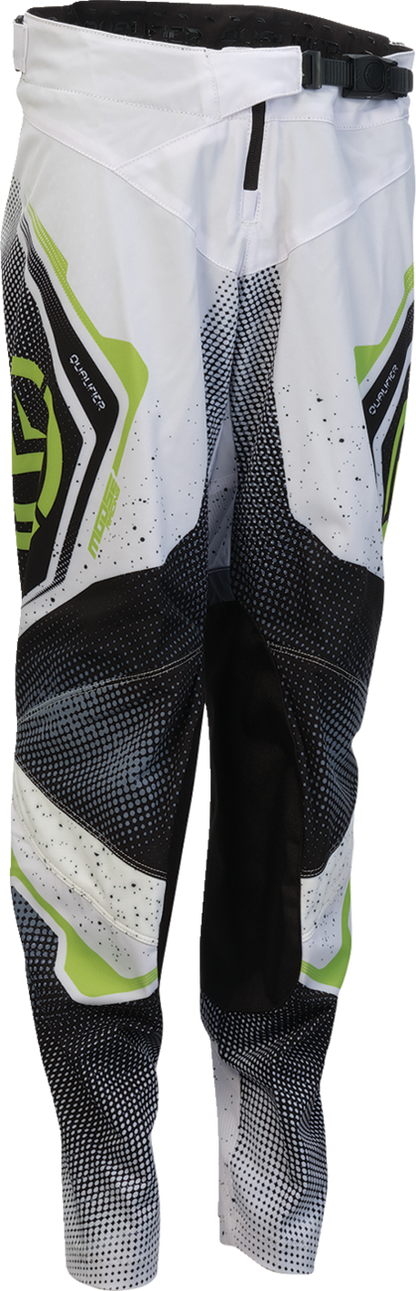 MOOSE OFFROAD Youth Qualifier® Pants - White/Black/Green - US 18 2903-2665