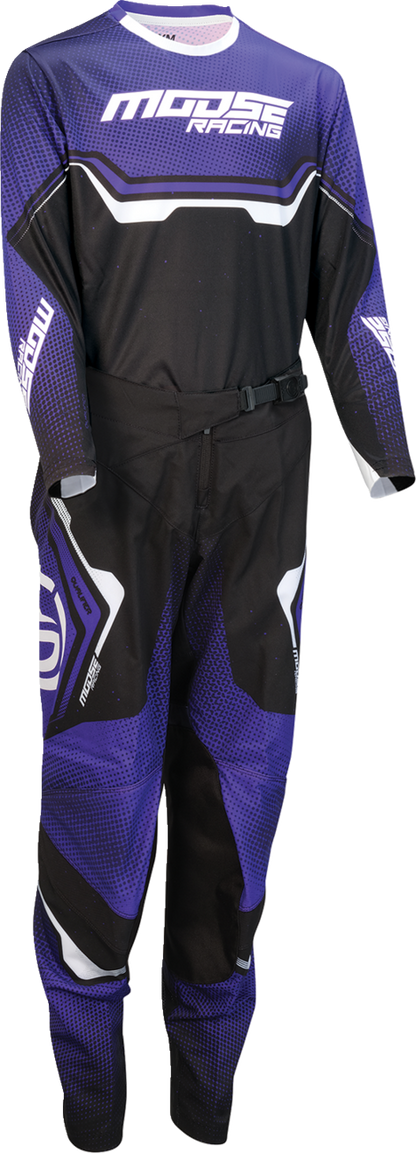 MOOSE OFFROAD Youth Qualifier® Jersey - Purple/Black/White - Large 2912-2635