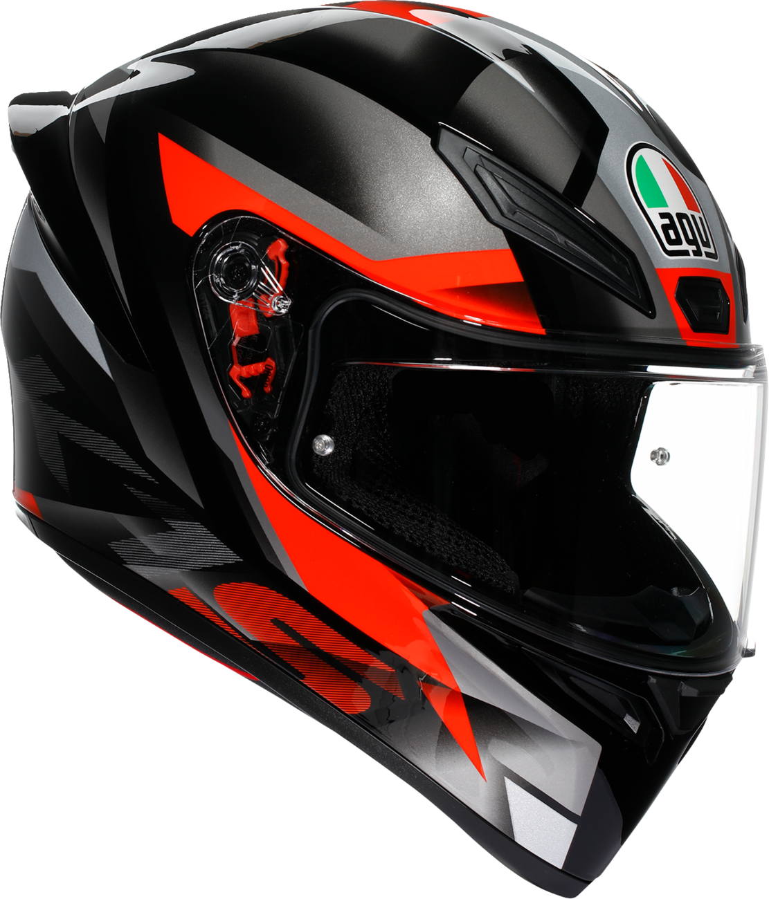 AGV K1 S Helmet - Fastlap - Black/Gray/Red - Large 2118394018064L
