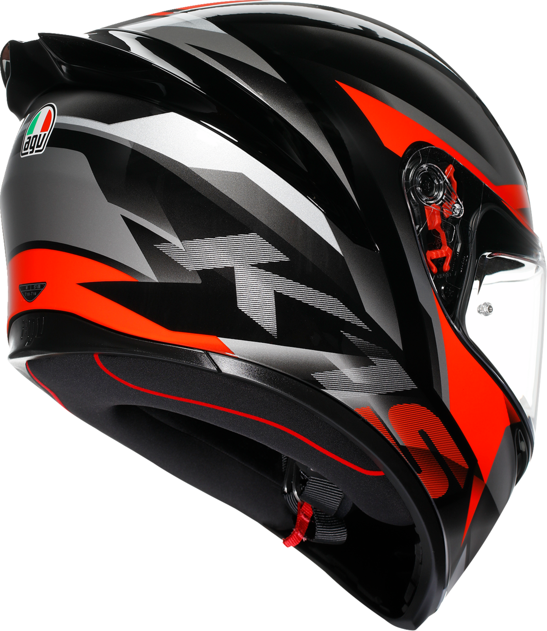 AGV K1 S Helmet - Fastlap - Black/Gray/Red - Medium 2118394018064M