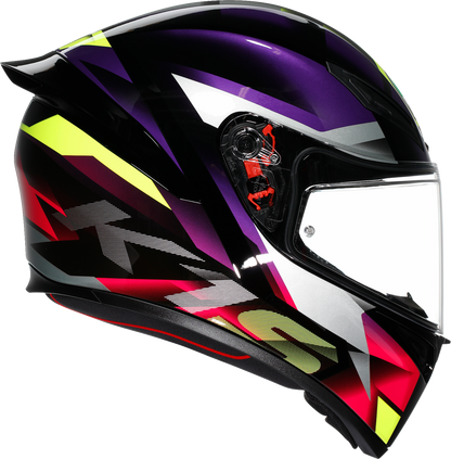 AGV K1 S Helmet - Fastlap - Black/Purple/Pink - Large 2118394018065L