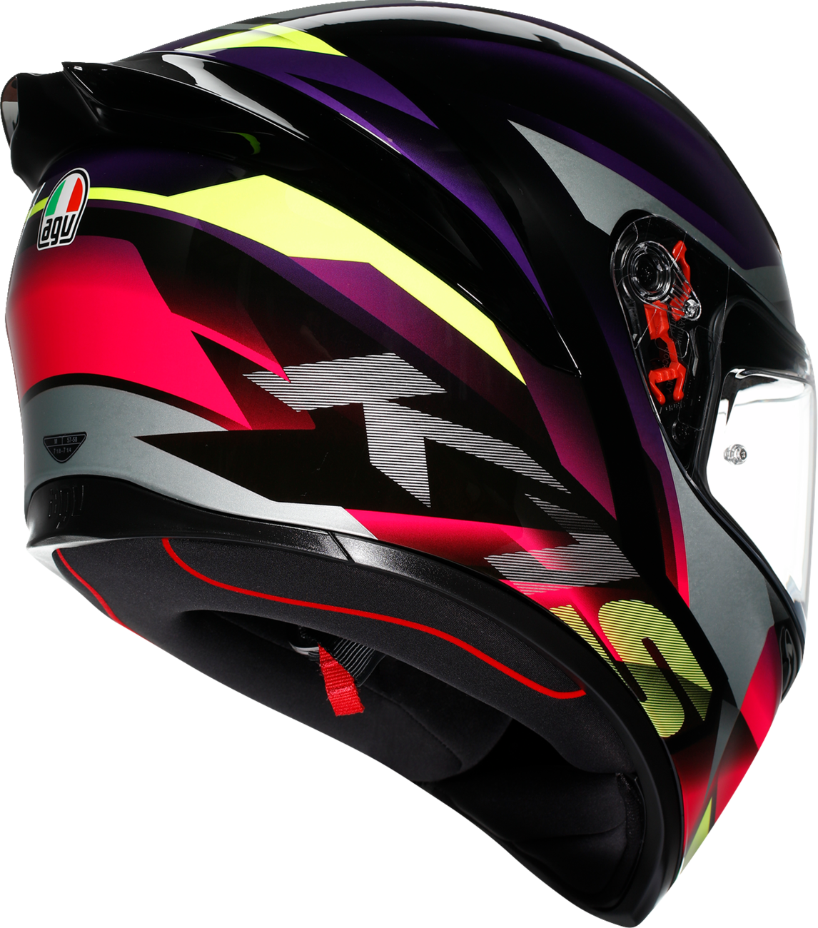 AGV K1 S Helmet - Fastlap - Black/Purple/Pink - 2XL 21183940180652X