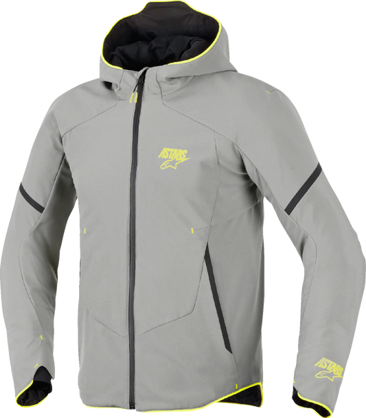 ALPINESTARS Aeroshell Waterproof Jacket - Mid Gray/Yellow Fluo - 4XL 3200226-9116-4XL