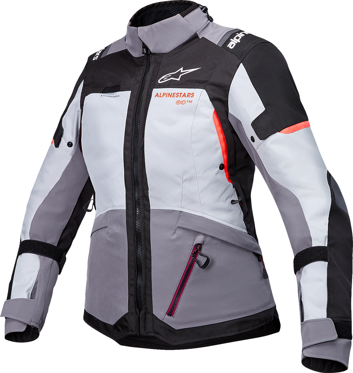 ALPINESTARS Stella Andes v4 Drystar® Jacket - Dark Gray/Ice Gray/Black/Coral - XL 3210126-9276-XL