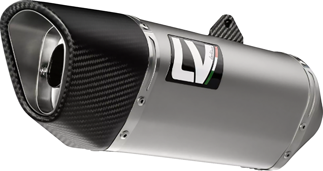 LEOVINCE LV-14 R Slip-On Muffler - Stainless Steel - Honda CB 750 Hornet 15600U