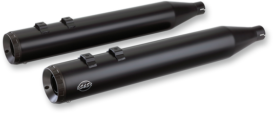 S&S CYCLE Grand National Slip-On Mufflers - Black - M8 FL 550-0694