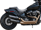 S&S CYCLE Grand National Slip-On Mufflers - Guardian Black - FXFB 550-0734