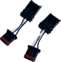 CUSTOM DYNAMICS Front Turn Signal Adapters - Heritage Softail CD-25HT-FTS-HARN