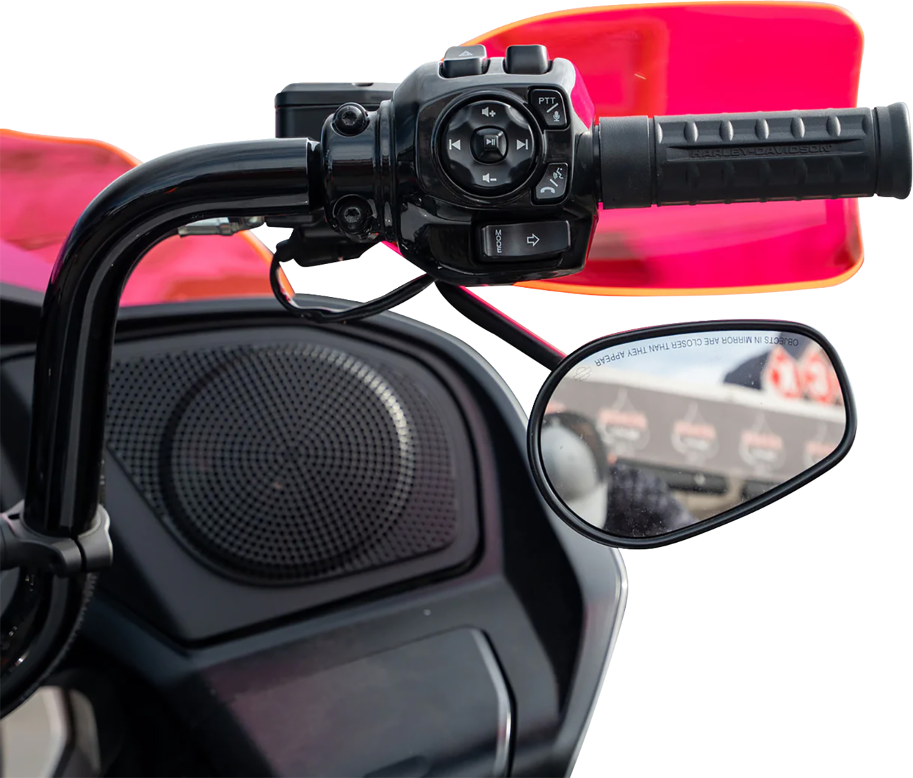 KLOCK WERKS Flare® Handguards - Harley-Davidson Cable Clutch - Pink Ice KWS-01-0124-CC