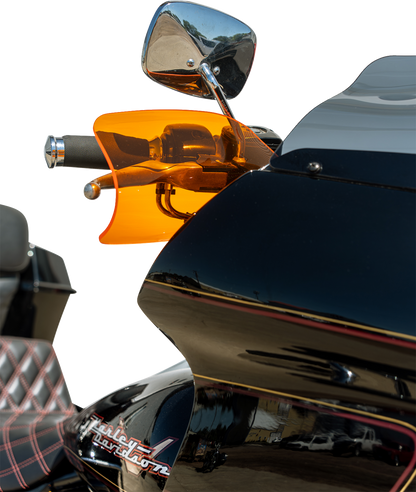 KLOCK WERKS Flare® Handguards - Harley-Davidson Cable Clutch - Orange Ice KWS-01-0125-CC
