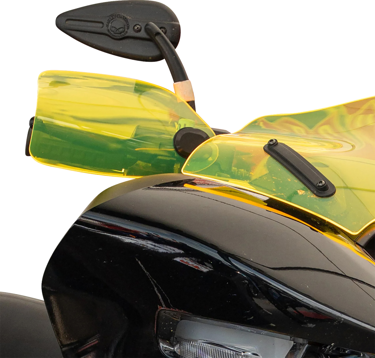 KLOCK WERKS Flare® Handguards - Harley-Davidson Hydraulic Clutch - Yellow Ice KWS-01-0126-HC