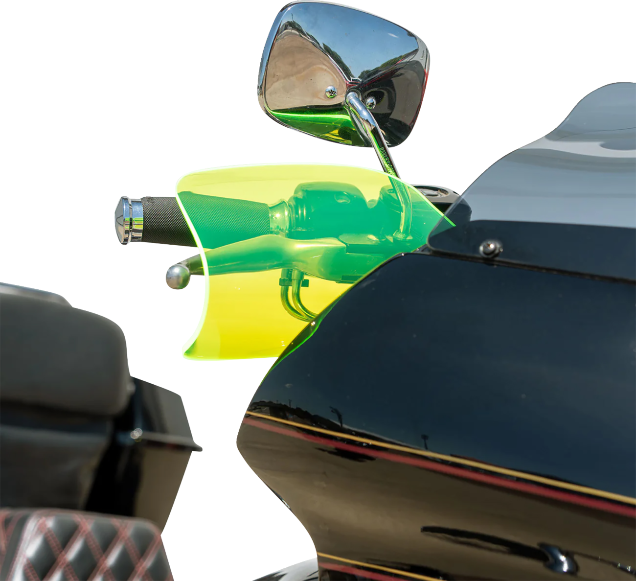 KLOCK WERKS Flare® Handguards - Harley-Davidson Cable Clutch - Green Ice KWS-01-0127-CC
