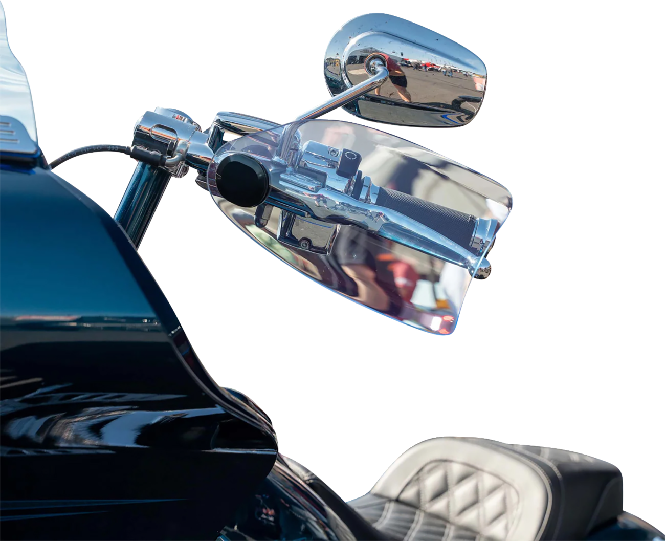 KLOCK WERKS Flare® Handguards - Harley-Davidson Hydraulic Clutch - Blue Ice KWS-01-0128-HC