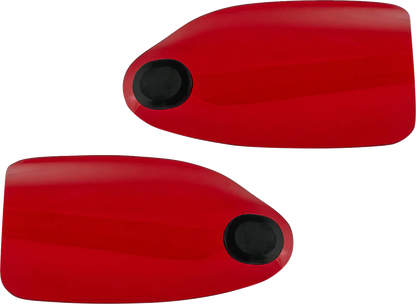 KLOCK WERKS Flare® Handguards - Harley-Davidson Cable Clutch - Red KWS-01-0129-CC