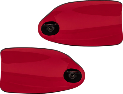 KLOCK WERKS Flare® Handguards - Harley-Davidson Cable Clutch - Red KWS-01-0129-CC