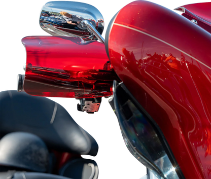 KLOCK WERKS Flare® Handguards - Harley-Davidson Hydraulic Clutch - Red KWS-01-0129-HC