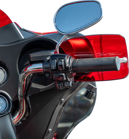 KLOCK WERKS Flare® Handguards - Harley-Davidson Hydraulic Clutch - Red KWS-01-0129-HC