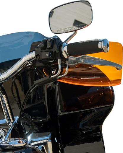 KLOCK WERKS Flare® Handguards - Harley-Davidson Cable Clutch - Orange KWS-01-0130-CC