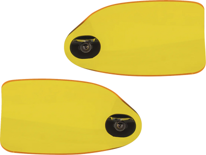 KLOCK WERKS Flare® Handguards - Harley-Davidson Cable Clutch - Yellow KWS-01-0131-CC