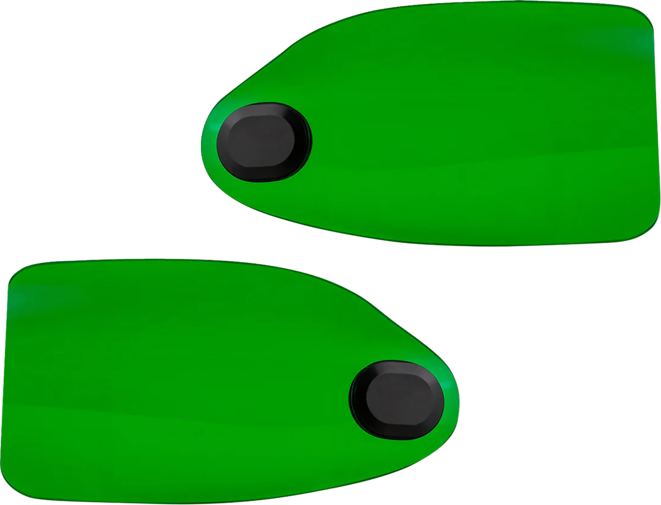 KLOCK WERKS Flare® Handguards - Harley-Davidson Cable Clutch - Green KWS-01-0132-CC