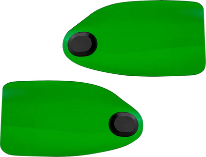 KLOCK WERKS Flare® Handguards - Harley-Davidson Cable Clutch - Green KWS-01-0132-CC