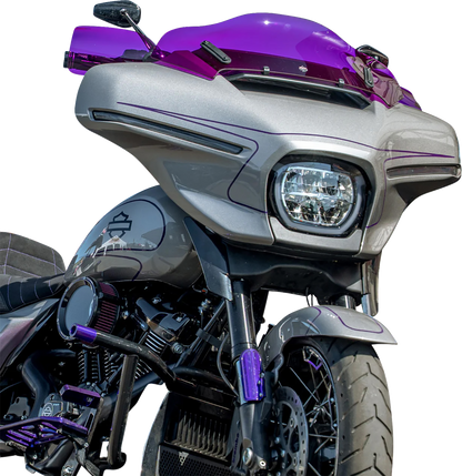 KLOCK WERKS Flare® Handguards - Harley-Davidson Cable Clutch - Purple KWS-01-0134-CC