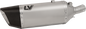 LEOVINCE LV-14 R Slip-On Muffler - Titanium - Kawasaki Ninja 400/500 15607TU