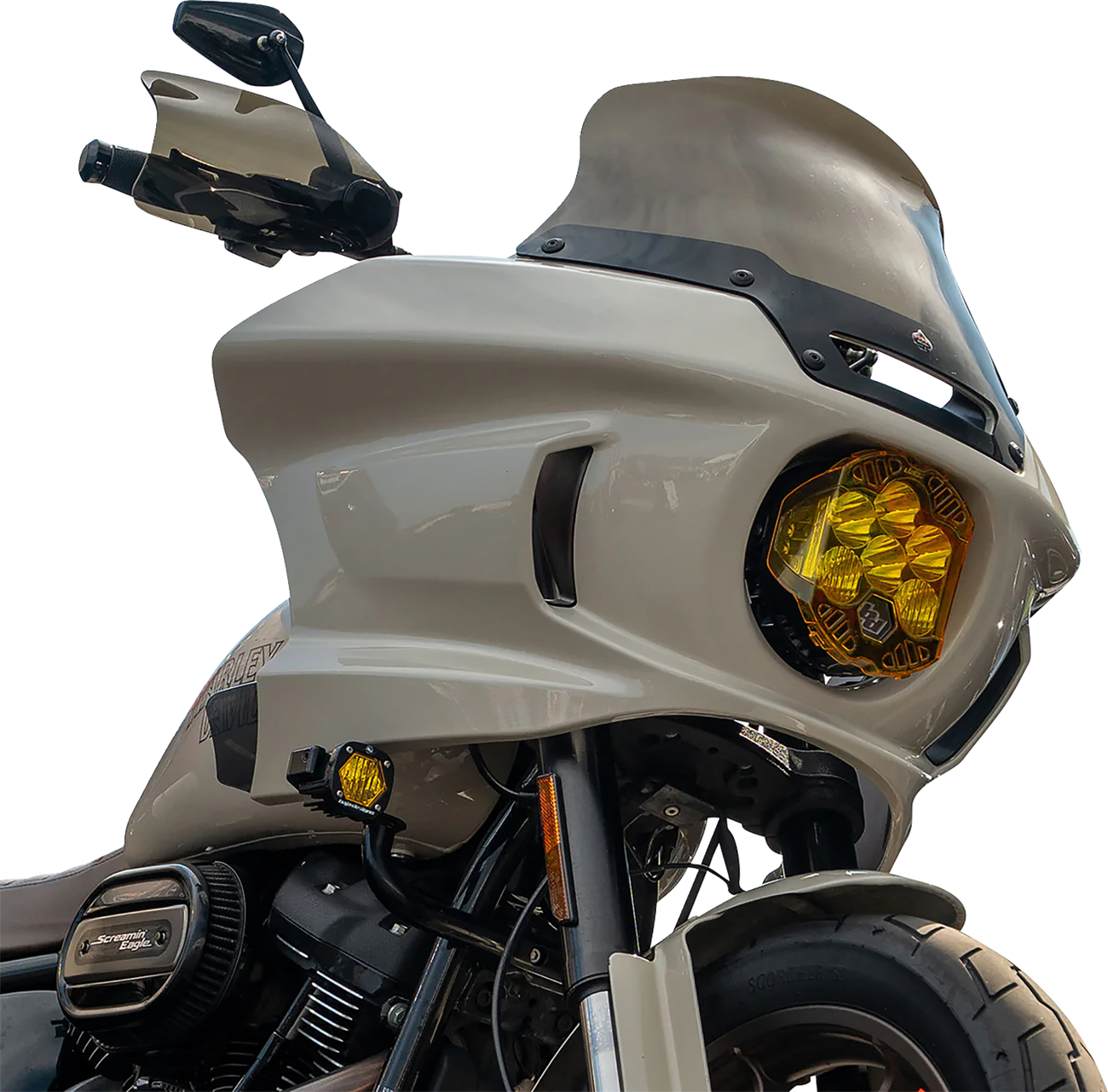 KLOCK WERKS Flare® Handguards - Harley-Davidson Cable Clutch - Bronze KWS-01-0135-CC