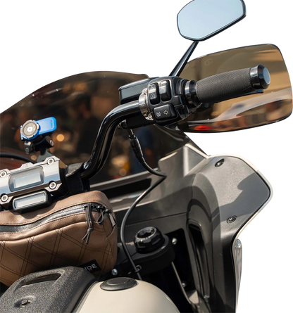 KLOCK WERKS Flare® Handguards - Harley-Davidson Cable Clutch - Bronze KWS-01-0135-CC
