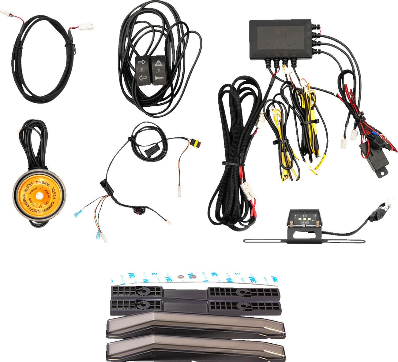 RAVEK Turn Signal Kit - Amber - White Running Light - Can-Am Defender HD11 65-2000
