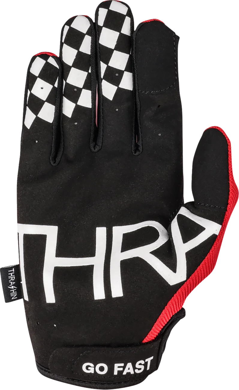 THRASHIN SUPPLY CO. Go Fast Stealth Gloves - Red - XL SV1-18-11