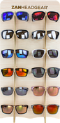ZAN HEADGEAR Lifestyle Sunglasses Display - 12-Piece Assorted Frame Styles with UV Protection