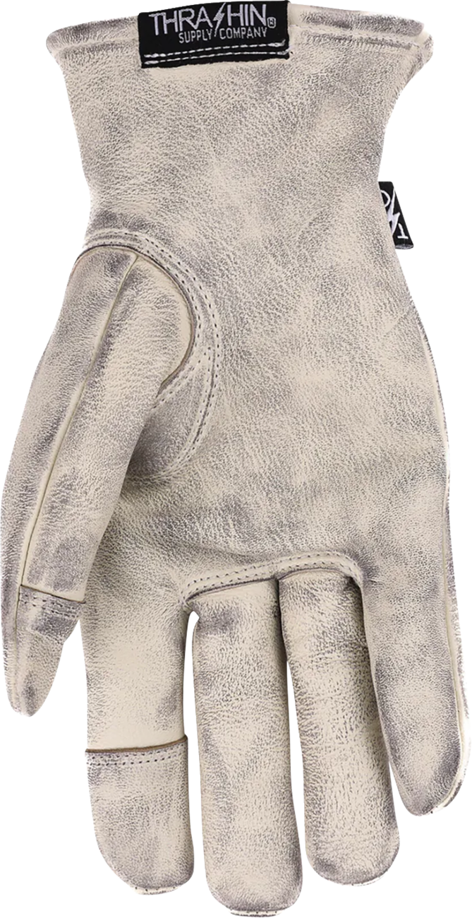 THRASHIN SUPPLY CO. Roper Leather Gloves - Bone White - 3XL TRG-00-13