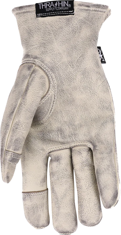 THRASHIN SUPPLY CO. Roper Leather Gloves - Bone White - 3XL TRG-00-13