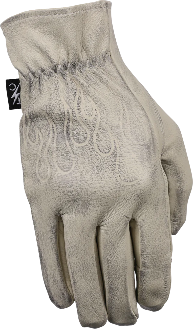 THRASHIN SUPPLY CO. Roper Leather Gloves - Bone White - 3XL TRG-00-13