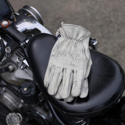 THRASHIN SUPPLY CO. Roper Leather Gloves - Bone White - XS TRG-00-07