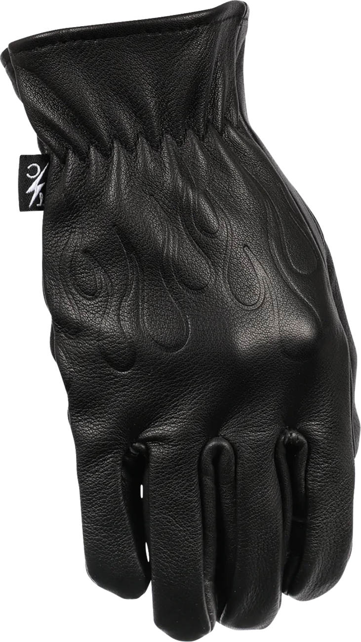 THRASHIN SUPPLY CO. Roper Leather Gloves - Black - 3XL TRG-01-13