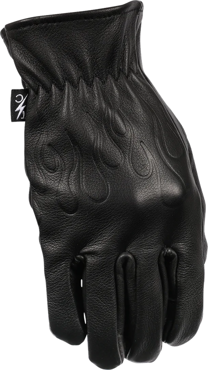THRASHIN SUPPLY CO. Roper Leather Gloves - Black - 3XL TRG-01-13